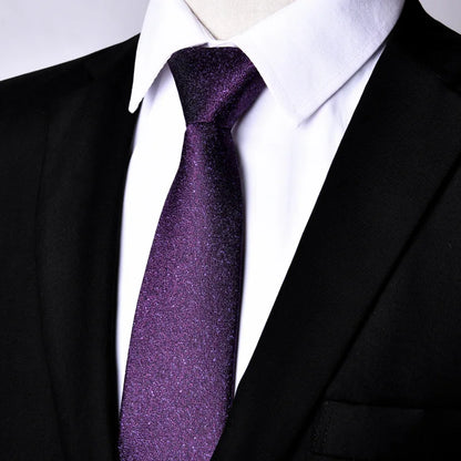 Cravates skinny à fermeture éclair de 7 cm, motifs unis et rayés