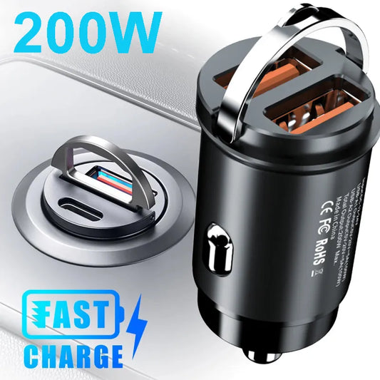 car charger, fast charging, 100w charger, fast charging car charger,  pd charger, car fast charger, mini charger, pd car charger