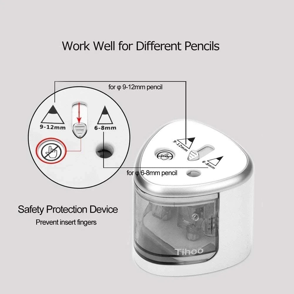 Electric Two-Hole Automatic Pencil Sharpener