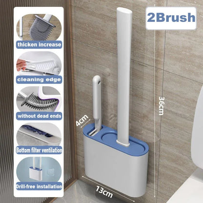 Wall-Hanging Toilet Cleaning Brush