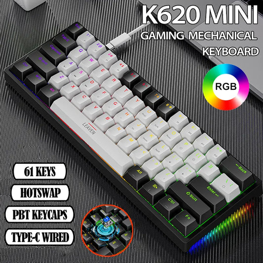 mechanical keyboard, gaming mechanical keyboard, gaming keyboard, mini gaming keyboard, rgb keyboard, mini keyboard, keyboard 61 keys, keyboard keys, rgb mechanical keyboard