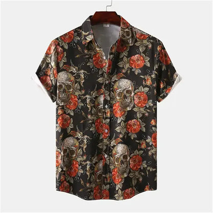 Men's Retro Floral Print Shirts