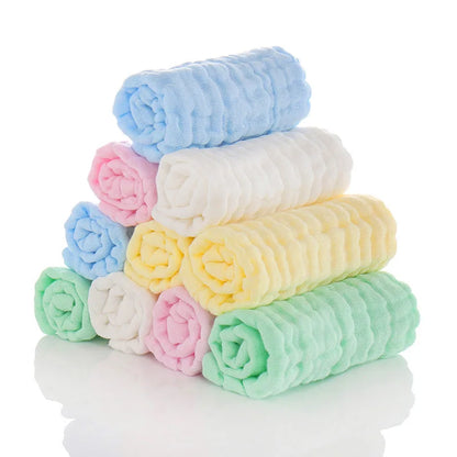 Ensemble de serviettes pour bébé en coton à 6 épaisseurs en mousseline, paquet de 5