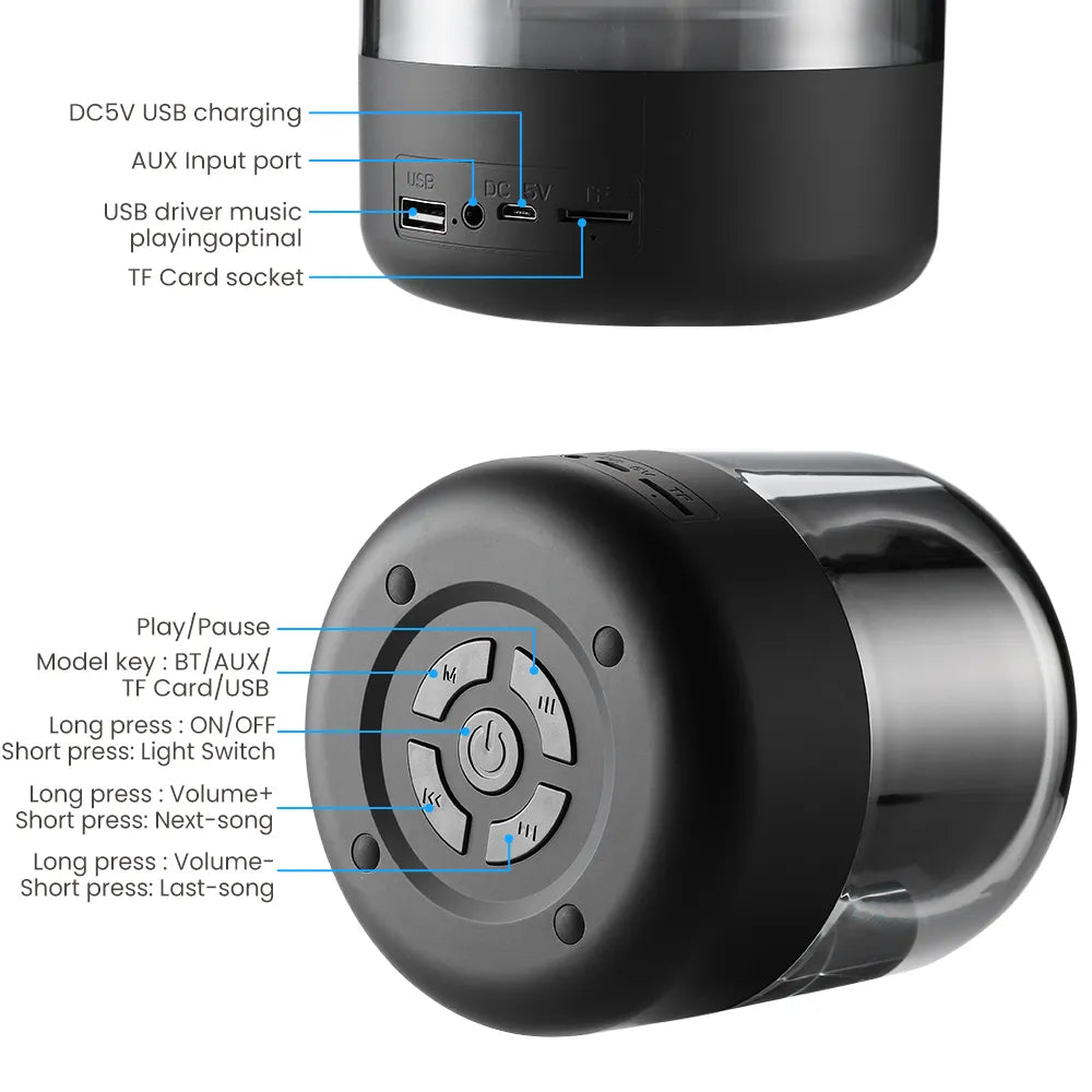 Tragbarer Bluetooth-Lautsprecher TWS Wireless