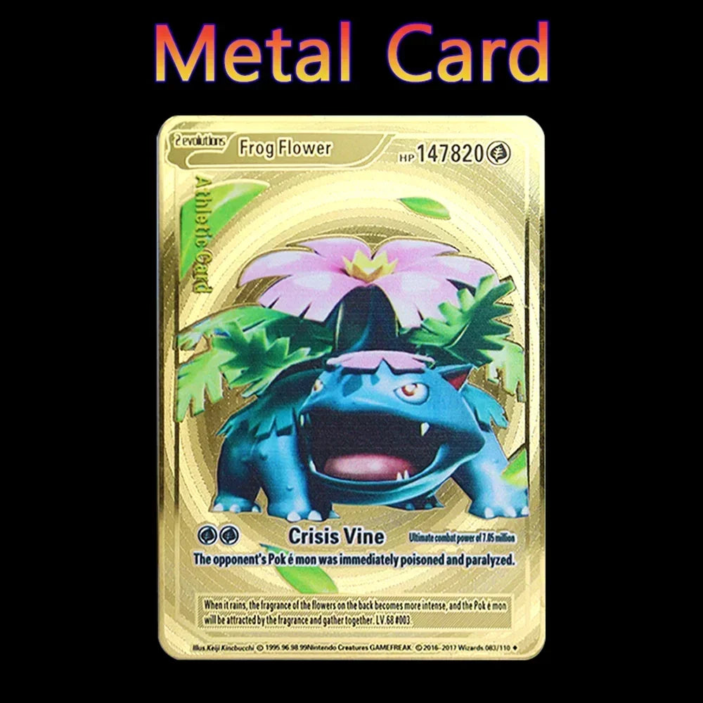 Cartes Pokémon Métal 183200 Points - Pikachu/Dracaufeu/Mewtwo/VMAX/GX