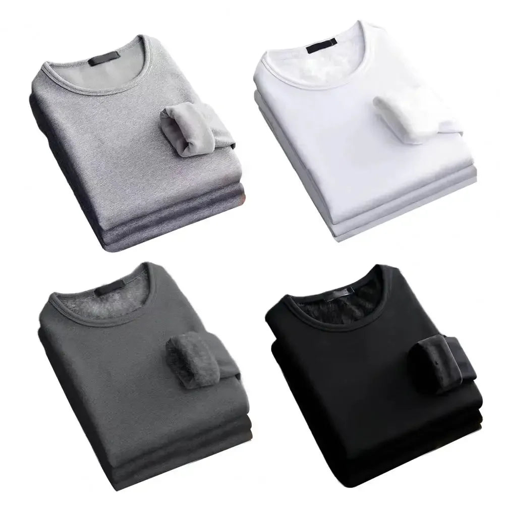 Men's Winter Long-Sleeve Thermal Underwear T-Shirt