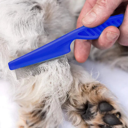 Pet Grooming Brush & Flea Comb Set