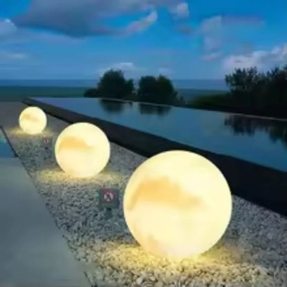 Lumières de boule de jardin LED télécommandées - Décoration extérieure
