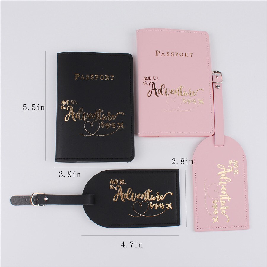 Chic Wedding Passport Set for Couples