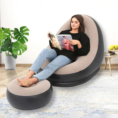 Faltbares aufblasbares Lazy Sofa, tragbarer Komfort für Wohnräume