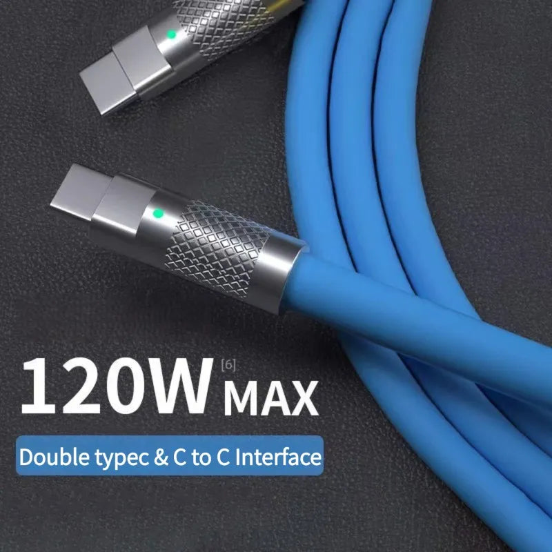 120 W Superschnelllade-PD-Typ-C-Kabel