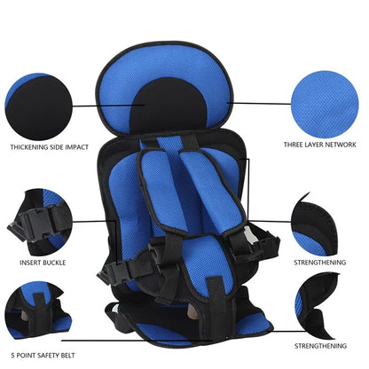 Breathable Portable Safety Seat for Kids - Adjustable Stroller Pad