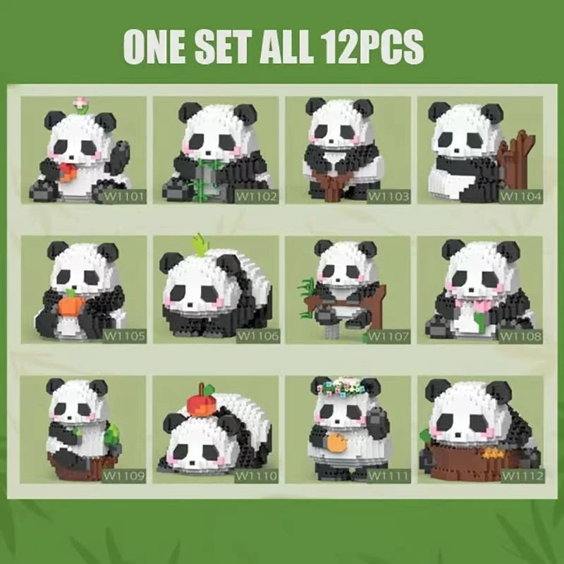 DIY Mini Panda Building Blocks