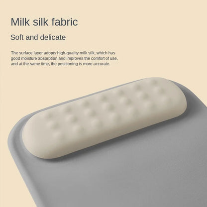 Ergonomic Mouse Pad with Memory Foam Wrist Rest & Anti-Slip Base