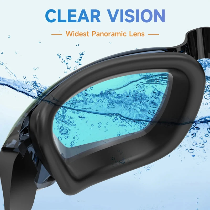 Adjustable Waterproof Anti-fog Swimming Goggles for Men and Women - UV Protection