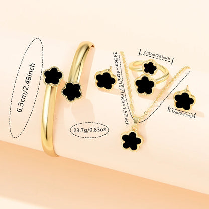 Ensemble de bijoux pour femmes, montres en acier inoxydable avec bracelet doré et strass