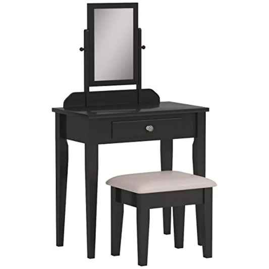 Vanity Table Set with Lighted Mirror
