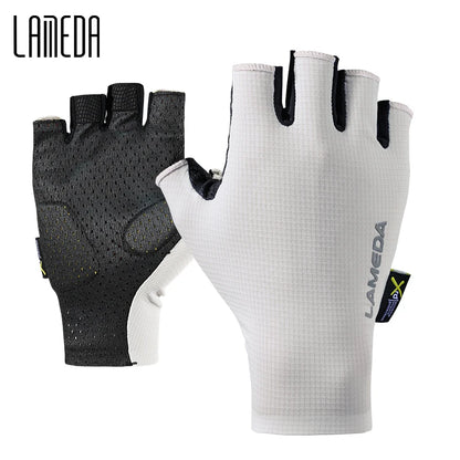 Stoßfeste Halbfinger-Fahrradhandschuhe – schweißhemmende, gepolsterte Fahrradausrüstung