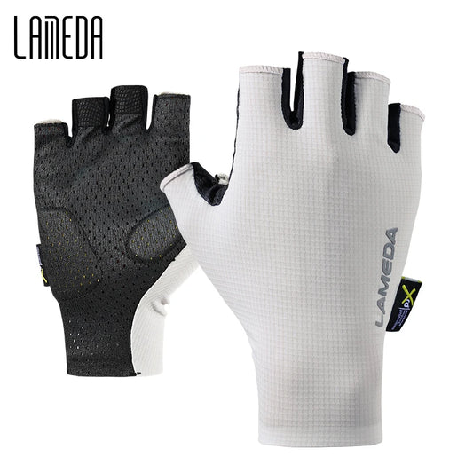 Stoßfeste Halbfinger-Fahrradhandschuhe – schweißhemmende, gepolsterte Fahrradausrüstung