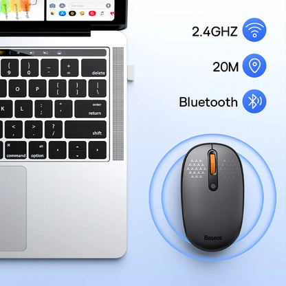 Wireless Bluetooth Silent Mouse with Nano Receiver