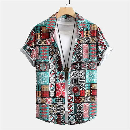 Men's Retro Floral Print Shirts