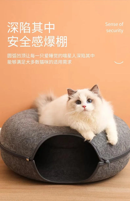 cat tunnel bed, cat tunnel, cat donut tunnel, cat bed, cat donut bed, kitten bed, cat toys, cat donut, cat tunnel toy