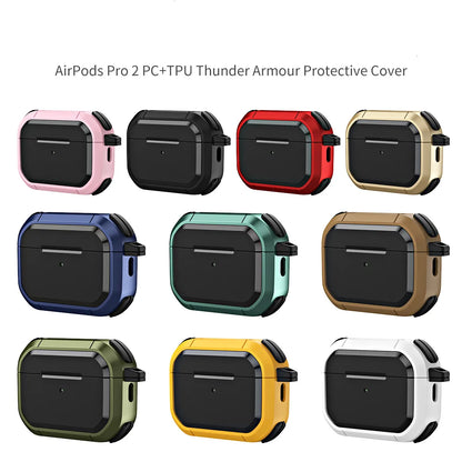 Étui pour AirPods avec verrouillage sécurisé et camouflage gris