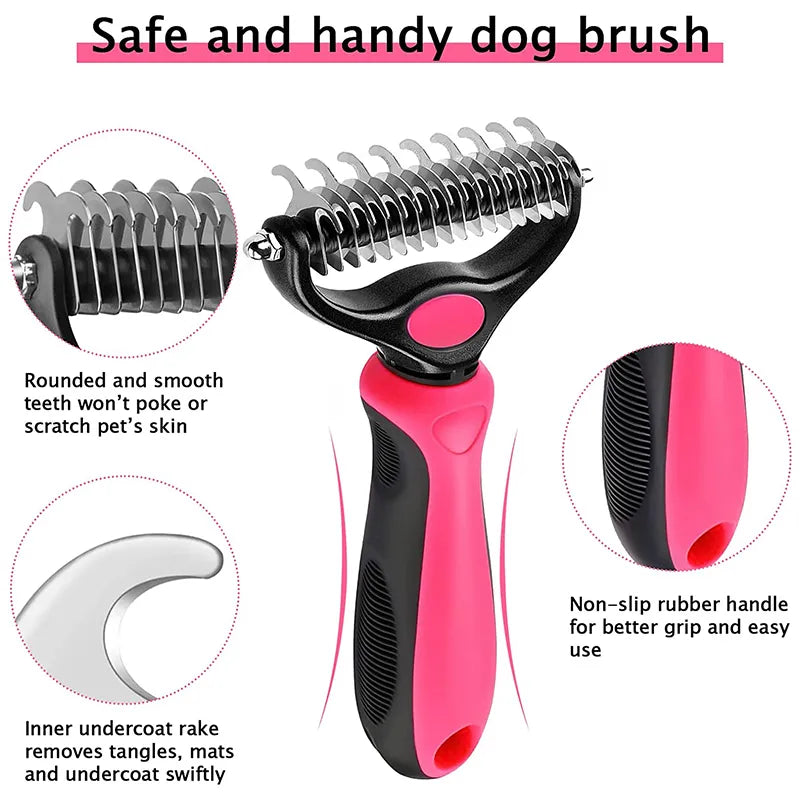 Pet Hair Remover & Grooming Brush