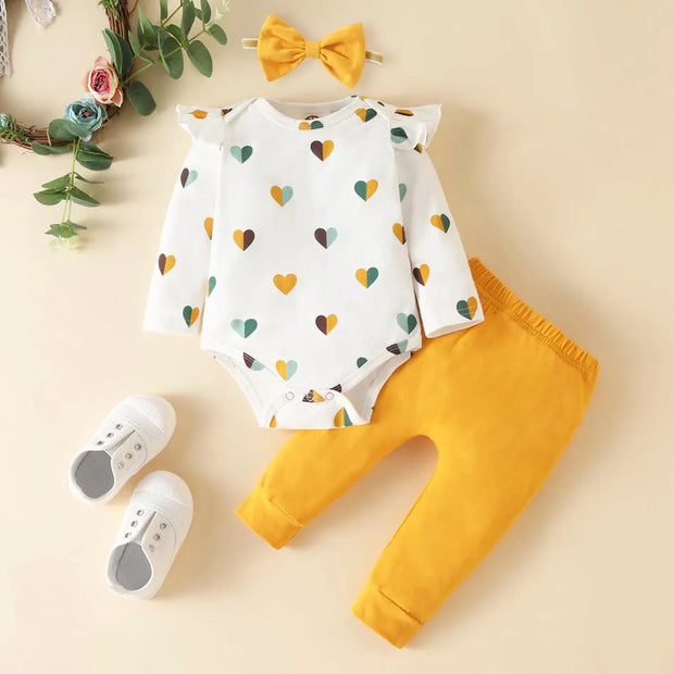 0-18m Newborn Baby Girl Clothes Long-sleeved Jumpsuit