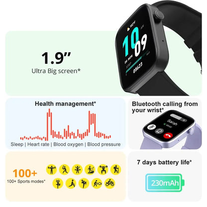 Unisex P71 Smartwatch with Voice Calling, Health Monitoring, IP68 Waterproof, Smart Notifications, and Voice Assistant