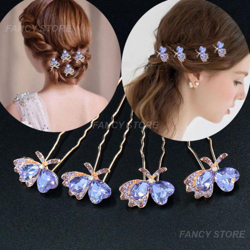 Pearl Crystal Hairpin Set