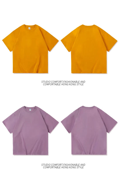 Men's Oversized Short Seleve Y2K Casual Cotton Tees