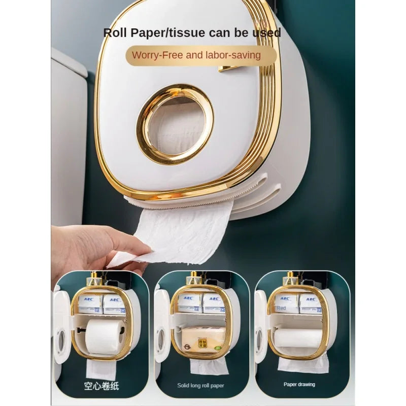 Luxury Toilet Tissue Holder - Bathroom Organizer