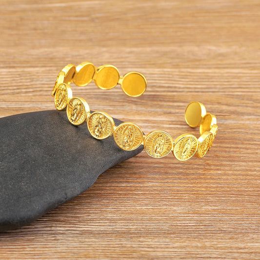 Gold-Plated Stainless Steel Bracelet for Women