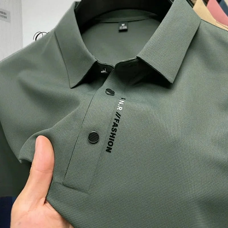 Solides, atmungsaktives Business-Casual-Poloshirt für den Sommer