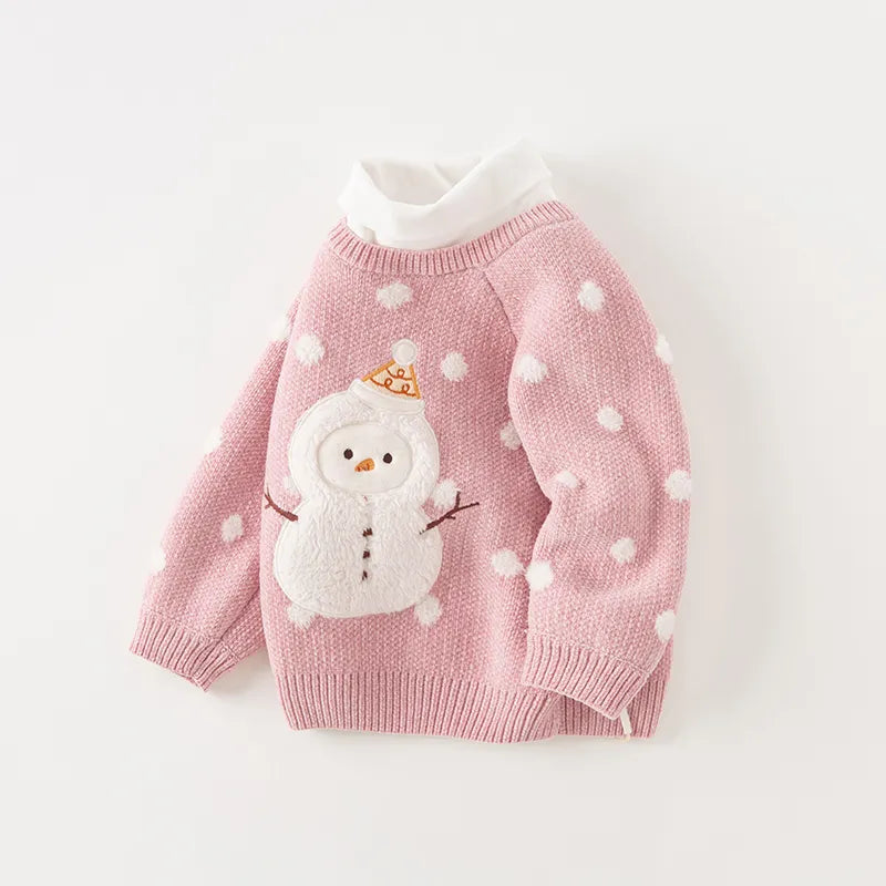 Stylish Turtleneck Knitted Sweater for Girls