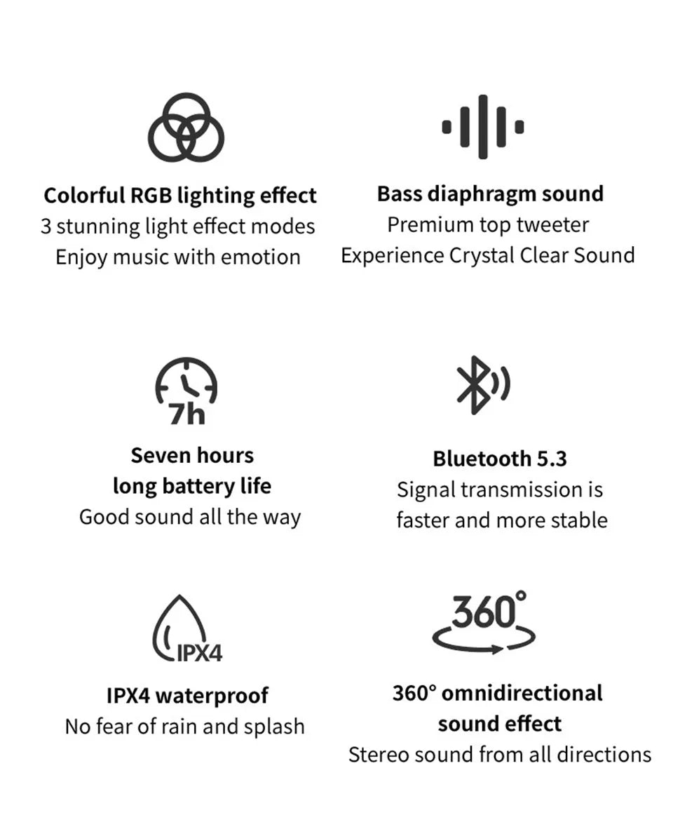 Haut-parleur extérieur Bluetooth 5.3