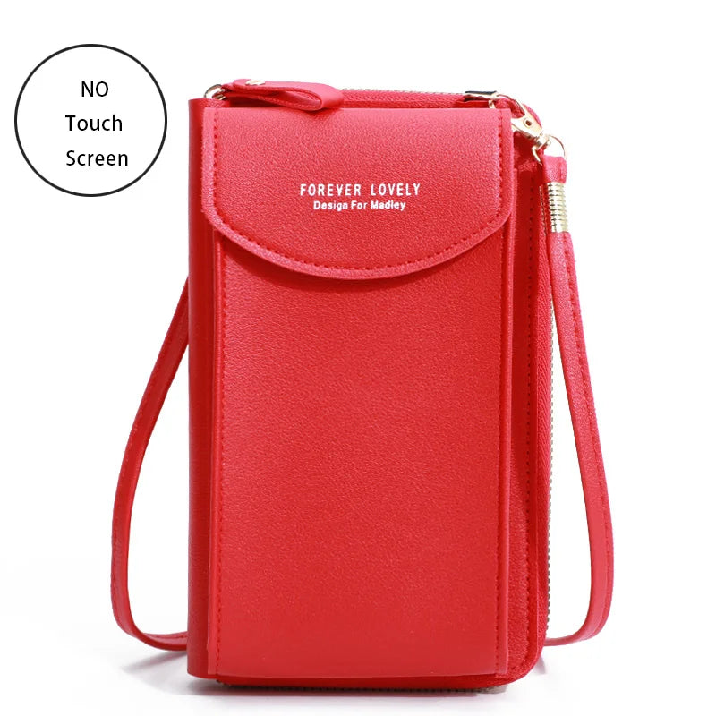 Women's Touch Screen Cell Phone Purse - Shoulder Handbag