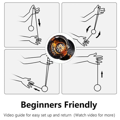 K2 Crystal Yo-Yo - Dual Purpose Responsive for Beginners - Unresponsive Bearing