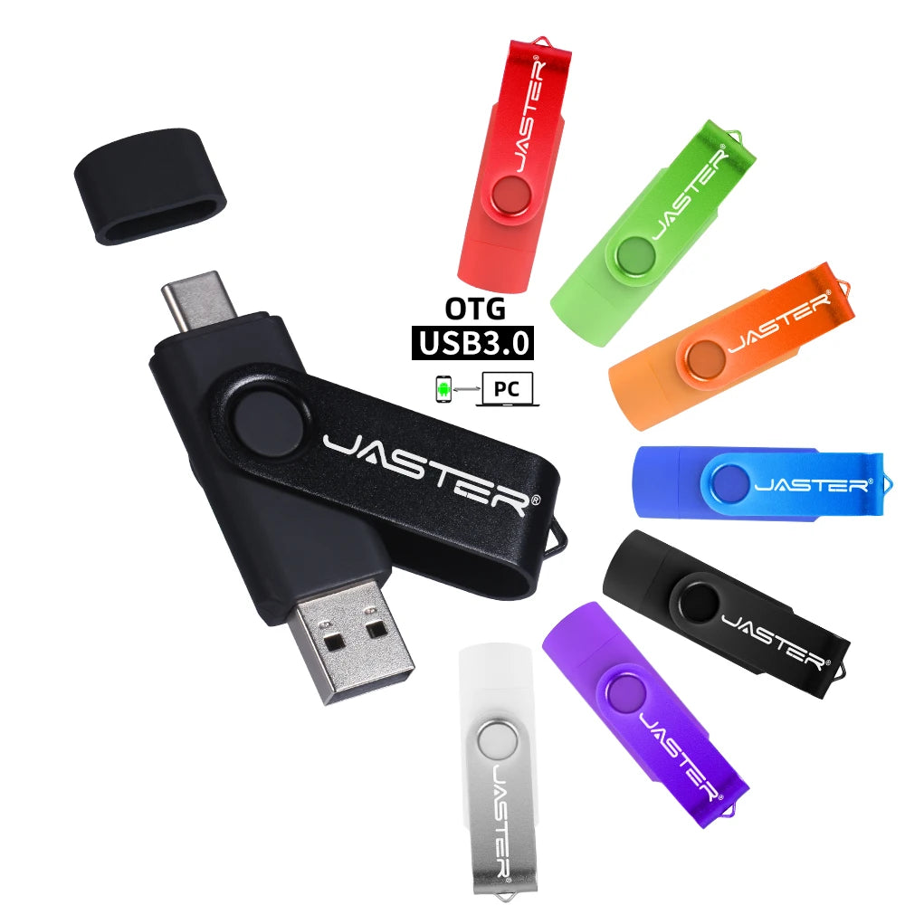 Multifunctional OTG Type-C USB Flash Drive - 32GB to 128GB