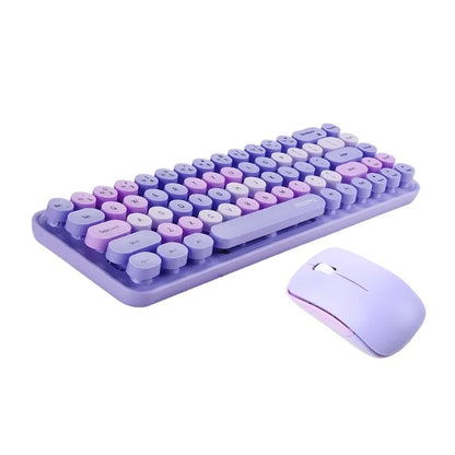 Mofii Pink Wireless Keyboard & Mouse Set