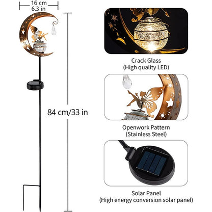 Lampe solaire de jardin de fées lunaires 