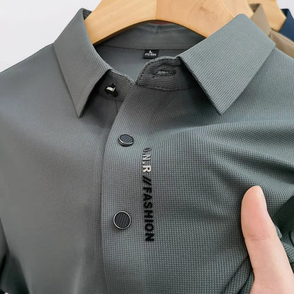 Solides, atmungsaktives Business-Casual-Poloshirt für den Sommer