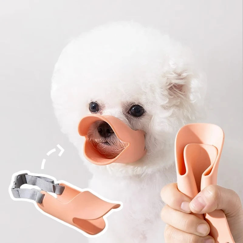 Silicone Duck Dog Muzzle - Bite & Bark Control