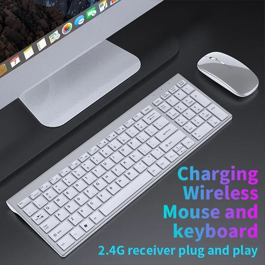 Ultra-Slim Bluetooth Keyboard & Mouse Combo