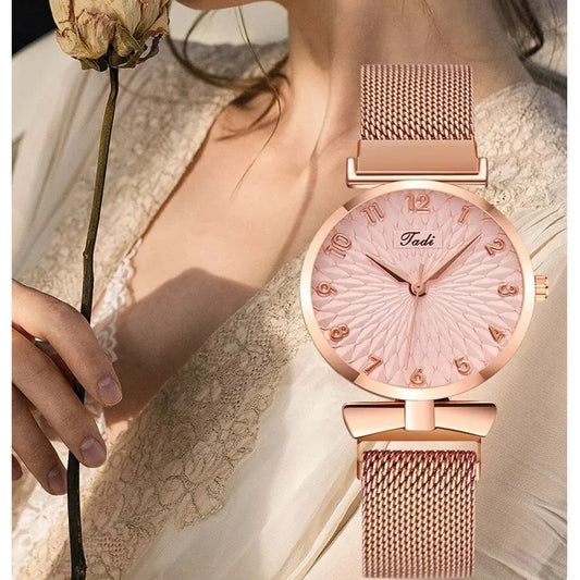 Montres-bracelets pour femmes en or rose