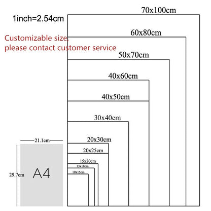 Abstract Green Plants Canvas Wall Art Painting
