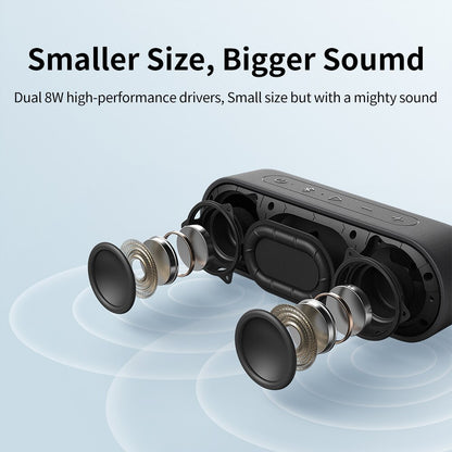 XSound Go tragbarer Bluetooth-Lautsprecher IPX7 wasserdicht