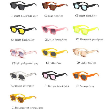 Trending Small Square Sunglasses UV400 Fashion Shades for Women & Men