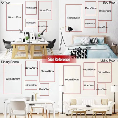 Lot de 2 impressions sur toile abstraites vert émeraude - Art mural foncé 